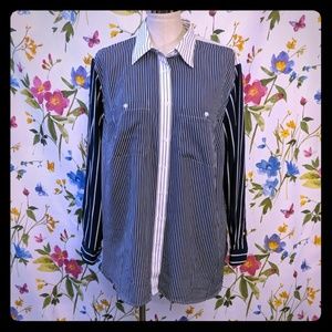 Ralph Lauren long sleeve button up Shirt navy 1X